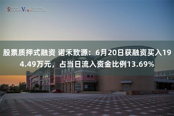 股票质押式融资 诺禾致源：6月20日获融资买入194.49万元，占当日流入资金比例13.69%