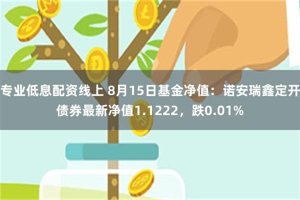 专业低息配资线上 8月15日基金净值：诺安瑞鑫定开债券最新净值1.1222，跌0.01%