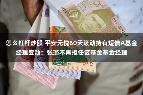 怎么杠杆炒股 平安元悦60天滚动持有短债A基金经理变动：张璐不再担任该基金基金经理